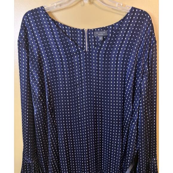 The Limited Navy and White Pleated Dress Plus Size 22W NWT - Picture 5 of 10